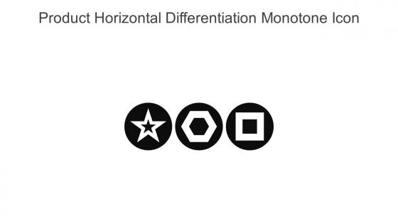 Product Horizontal Differentiation Monotone Icon In Powerpoint Pptx Png And Editable Eps Format