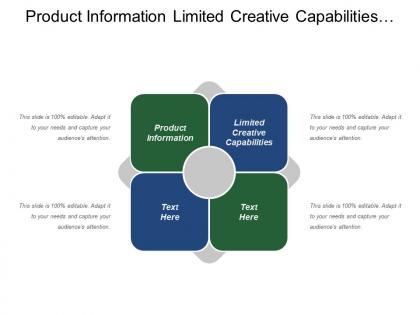 Product information limited creative capabilities corporate marketing strategy