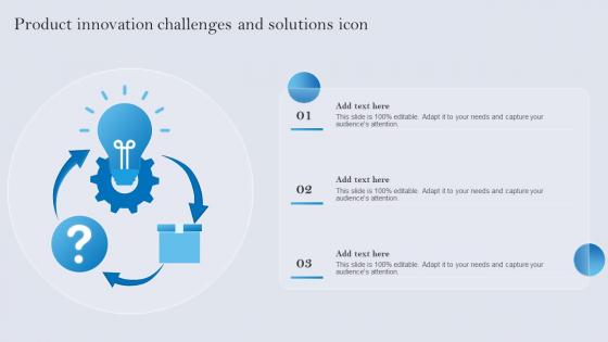 Product Innovation Challenges And Solutions Icon