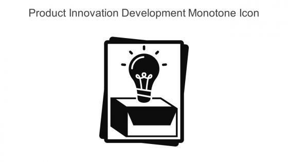 Product Innovation Development Monotone Icon In Powerpoint Pptx Png And Editable Eps Format
