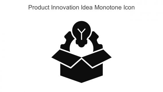 Product Innovation Idea Monotone Icon In Powerpoint Pptx Png And Editable Eps Format