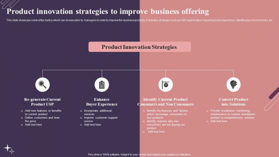 Product Innovation Strategies To Improve Business Offering
