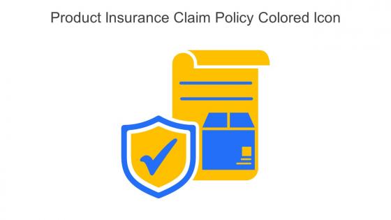 Product Insurance Claim Policy Colored Icon In Powerpoint Pptx Png And Editable Eps Format