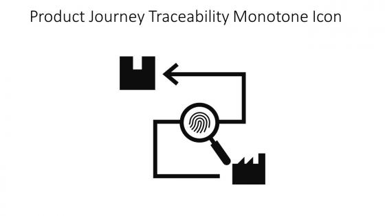 Product Journey Traceability Monotone Icon In Powerpoint Pptx Png And Editable Eps Format