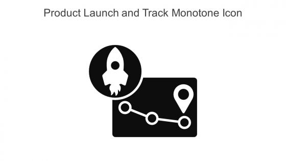 Product Launch And Track Monotone Icon In Powerpoint Pptx Png And Editable Eps Format