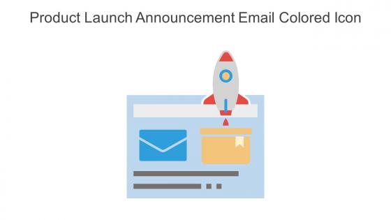 Product Launch Announcement Email Colored Icon In Powerpoint Pptx Png And Editable Eps Format