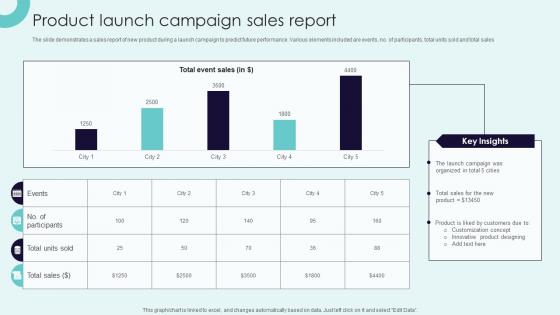 Product Launch Campaign Sales Report