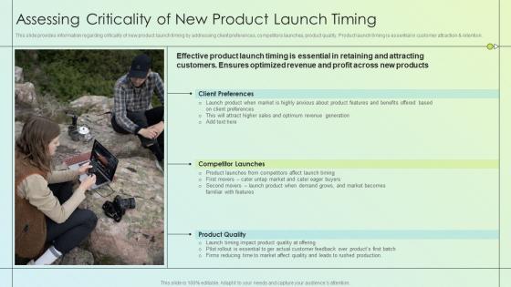 Product Launch Kickoff Planning Assessing Criticality Of New Product Launch Timing