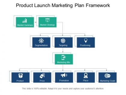 Product launch marketing plan framework ppt examples