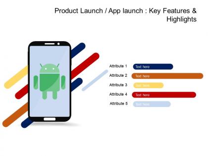 Product launch or app launch introduction features