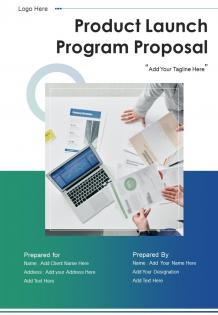 Product launch program proposal sample document report doc pdf ppt