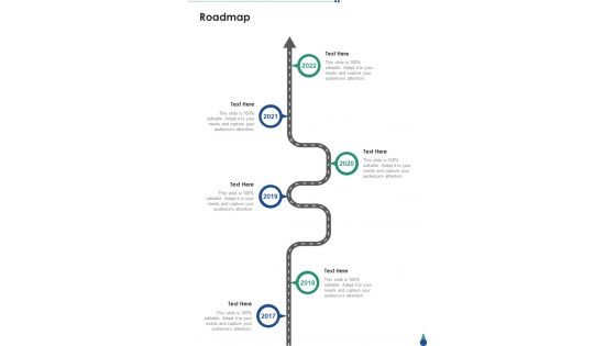 Product Launch Program Roadmap One Pager Sample Example Document
