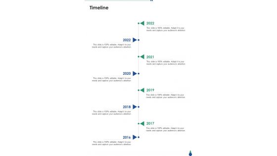 Product Launch Program Timeline One Pager Sample Example Document