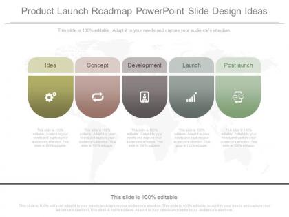 Product launch roadmap powerpoint slide design ideas