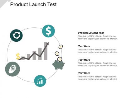 Product launch test ppt powerpoint presentation icon show cpb
