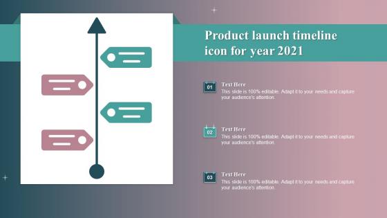 Product Launch Timeline Icon For Year 2021