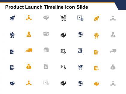 Product launch timeline icon slide checklist l129 ppt powerpoint show