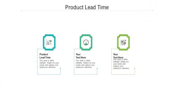 Product lead time ppt powerpoint presentation infographics deck cpb