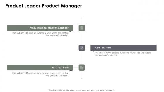 Product Leader Product Manager In Powerpoint And Google Slides Cpb