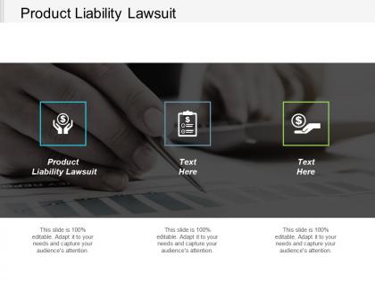 Product liability lawsuit ppt powerpoint presentation icon visuals cpb