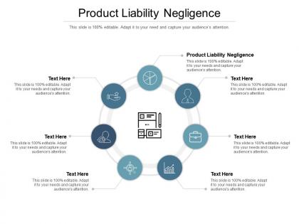 Product liability negligence ppt powerpoint infographics design ideas cpb