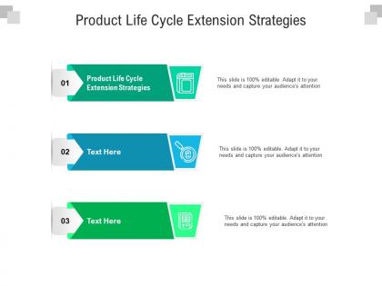 Product life cycle extension strategies ppt powerpoint presentation summary structure cpb
