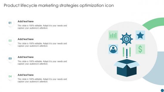Product Lifecycle Marketing Strategies Optimization Icon
