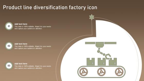 Product Line Diversification Factory Icon