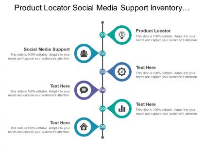 Product locator social media support inventory search business reporting