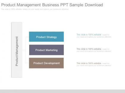 Product management business ppt sample download