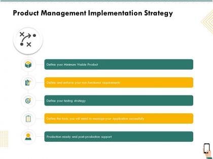 Product management implementation strategy requirements ppt templates