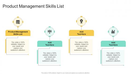 Product Management Skills List In Powerpoint And Google Slides Cpb
