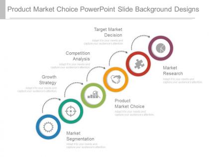 Product market choice powerpoint slide background designs