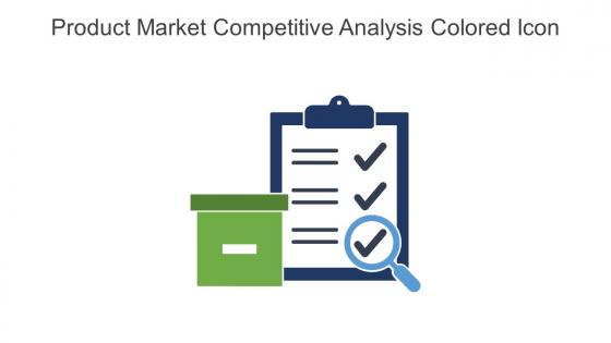 Product Market Competitive Analysis Colored Icon In Powerpoint Pptx Png And Editable Eps Format