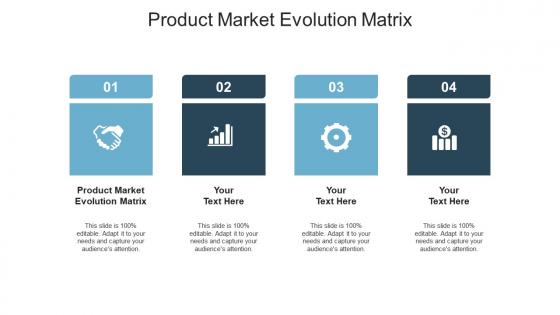 Product market evolution matrix ppt powerpoint presentation pictures themes cpb