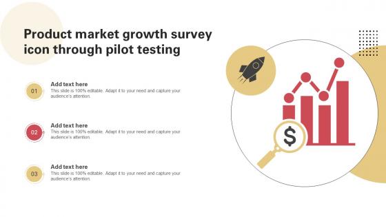 Product Market Growth Survey Icon Through Pilot Testing