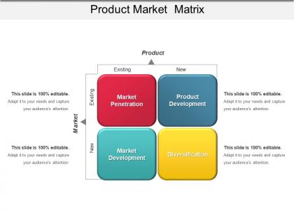 Product market matrix ppt examples slides