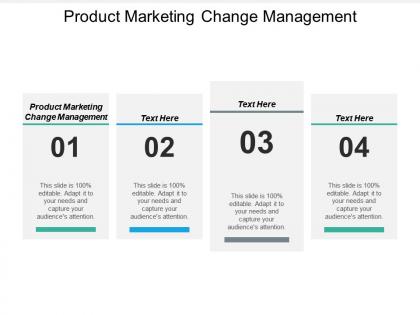 Product marketing change management ppt powerpoint presentation outline sample cpb