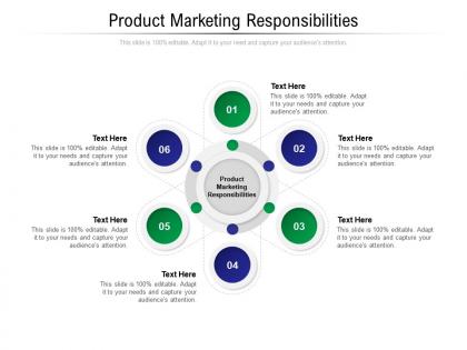Product marketing responsibilities ppt powerpoint presentation slides pictures cpb