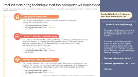 Product Marketing Technique That The Company Will Strategic Product Marketing Elements