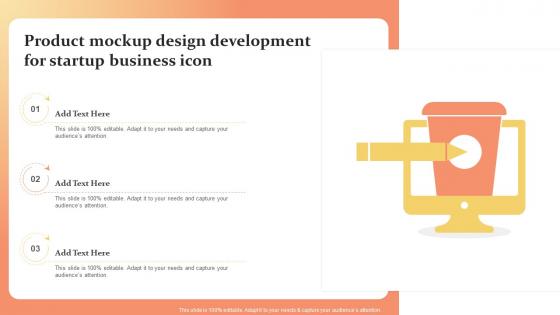 Product Mockup Design Development For Startup Business Icon