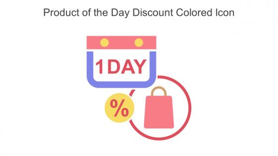 Product Of The Day Discount Colored Icon In Powerpoint Pptx Png And Editable Eps Format