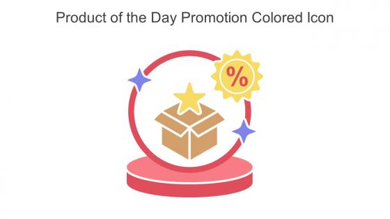 Product Of The Day Promotion Colored Icon In Powerpoint Pptx Png And Editable Eps Format