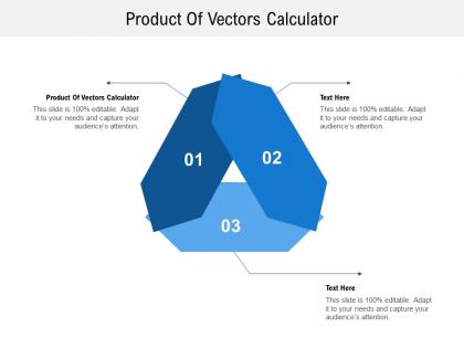 Product of vectors calculator ppt powerpoint presentation professional ideas cpb
