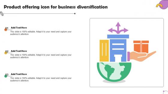 Product Offering Icon For Business Diversification