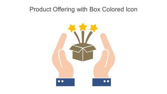 Product Offering With Box Colored Icon In Powerpoint Pptx Png And Editable Eps Format