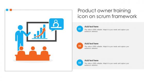 Product Owner Training Icon On Scrum Framework