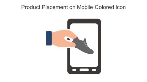 Product Placement On Mobile Colored Icon In Powerpoint Pptx Png And Editable Eps Format
