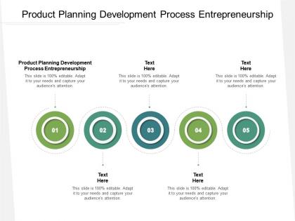 Product planning development process entrepreneurship ppt powerpoint presentation infographics guide cpb
