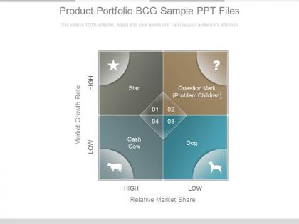 Product portfolio bcg sample ppt files